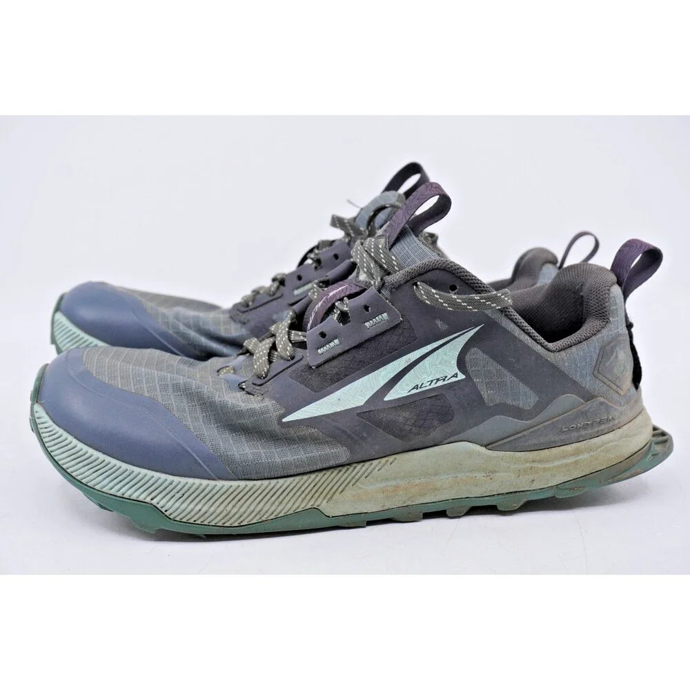 Altra Lone Peak 8 Womens Sz 7 Wide Blue Green Athletic Trail Running Sneakers W